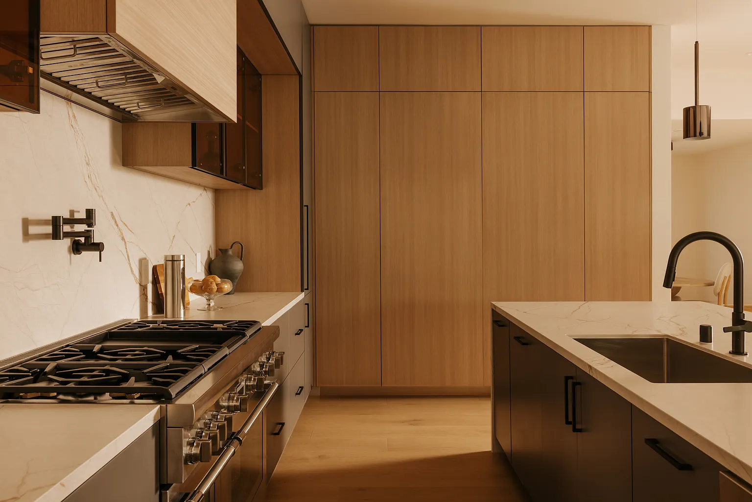 Casa Serena — Kitchen finishes and integrated storage
